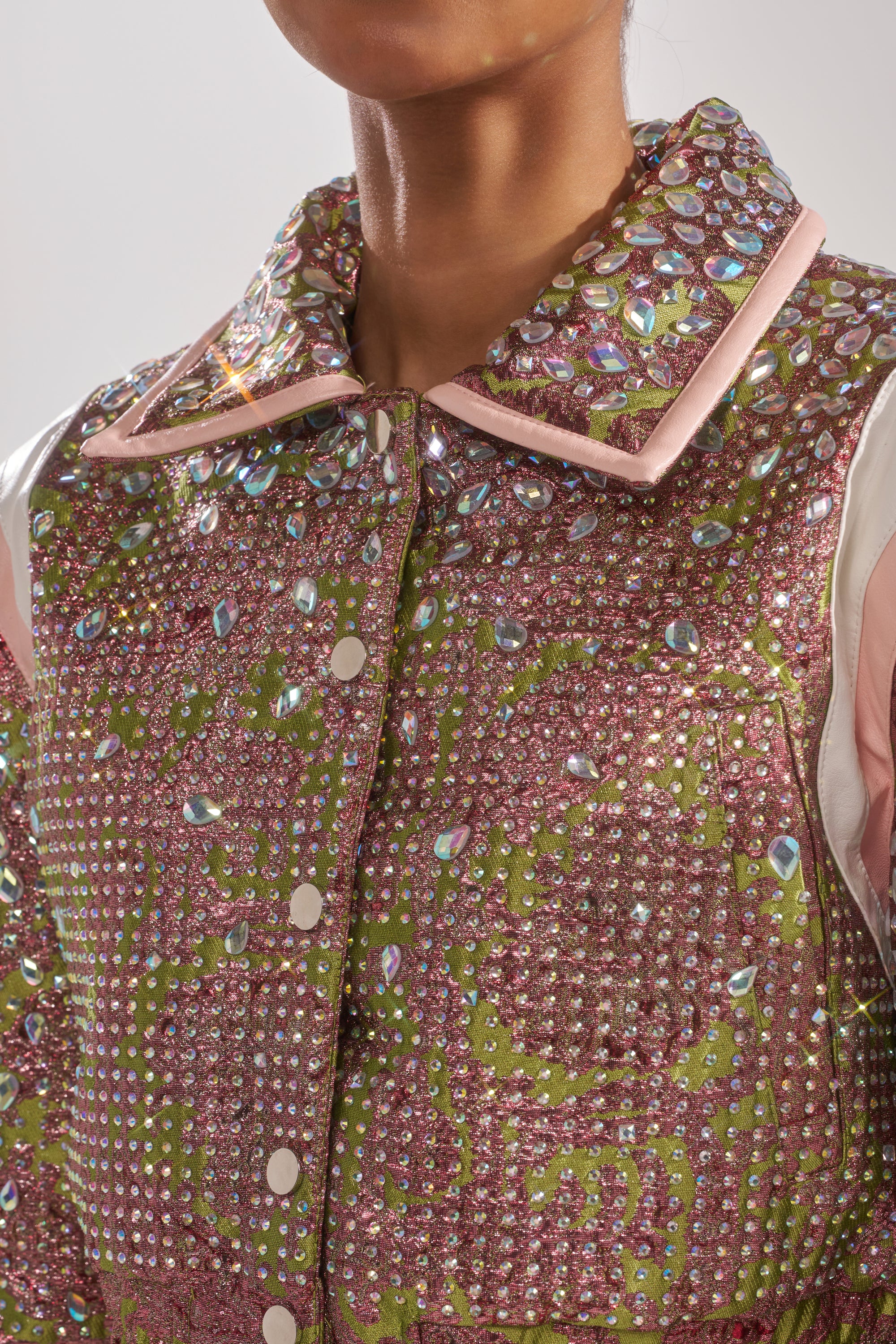 TIME AND TIME AGAIN RHINESTONE BOMBER - Image 10