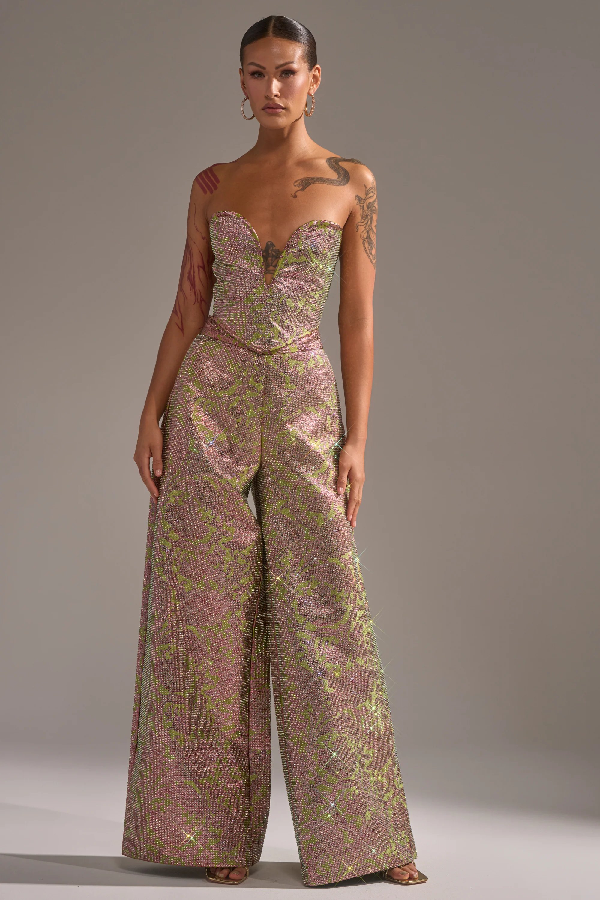 TIME AND TIME AGAIN RHINESTONE TROUSER - Image 2