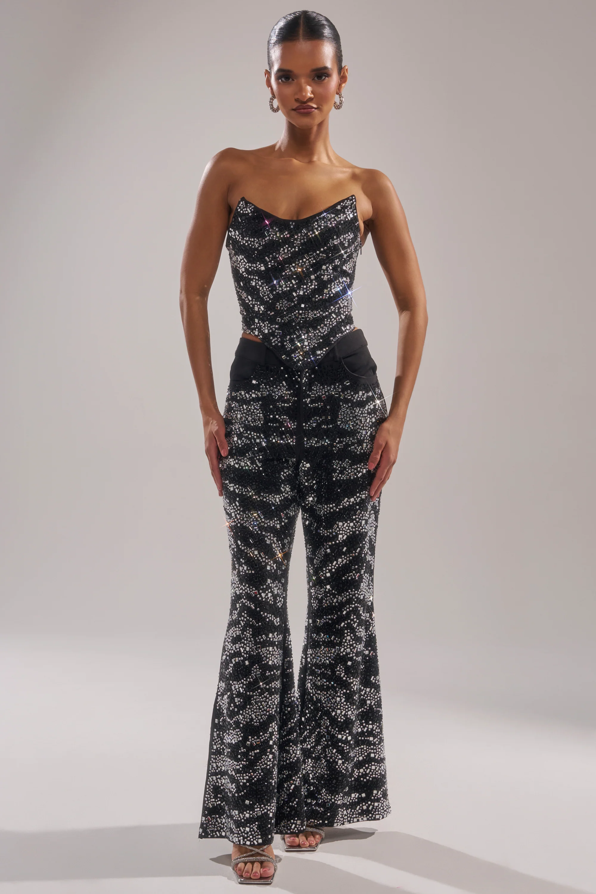 TIME TO CELEBRATE AND DANCE RHINESTONE TROUSER