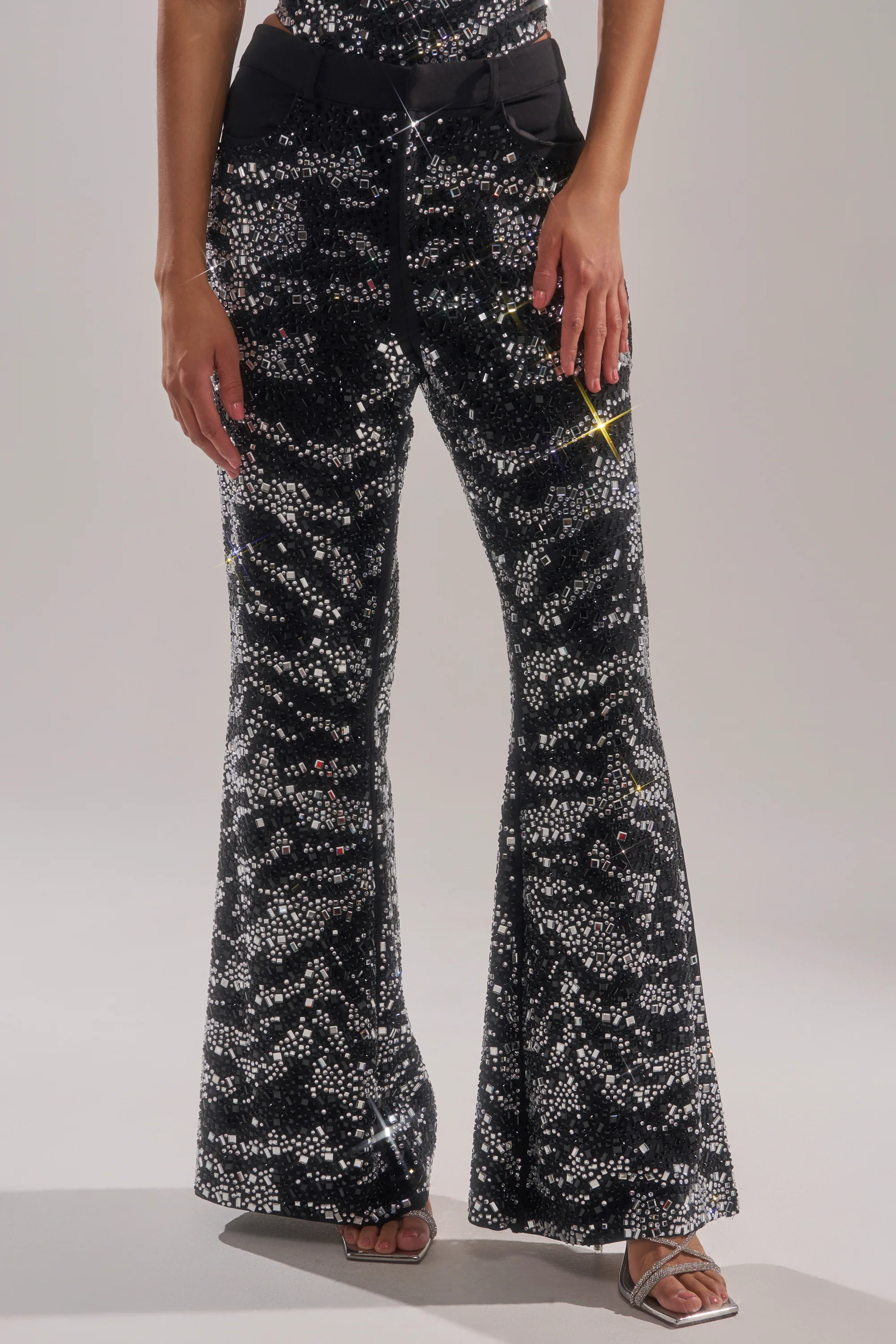 TIME TO CELEBRATE AND DANCE RHINESTONE TROUSER - Image 2