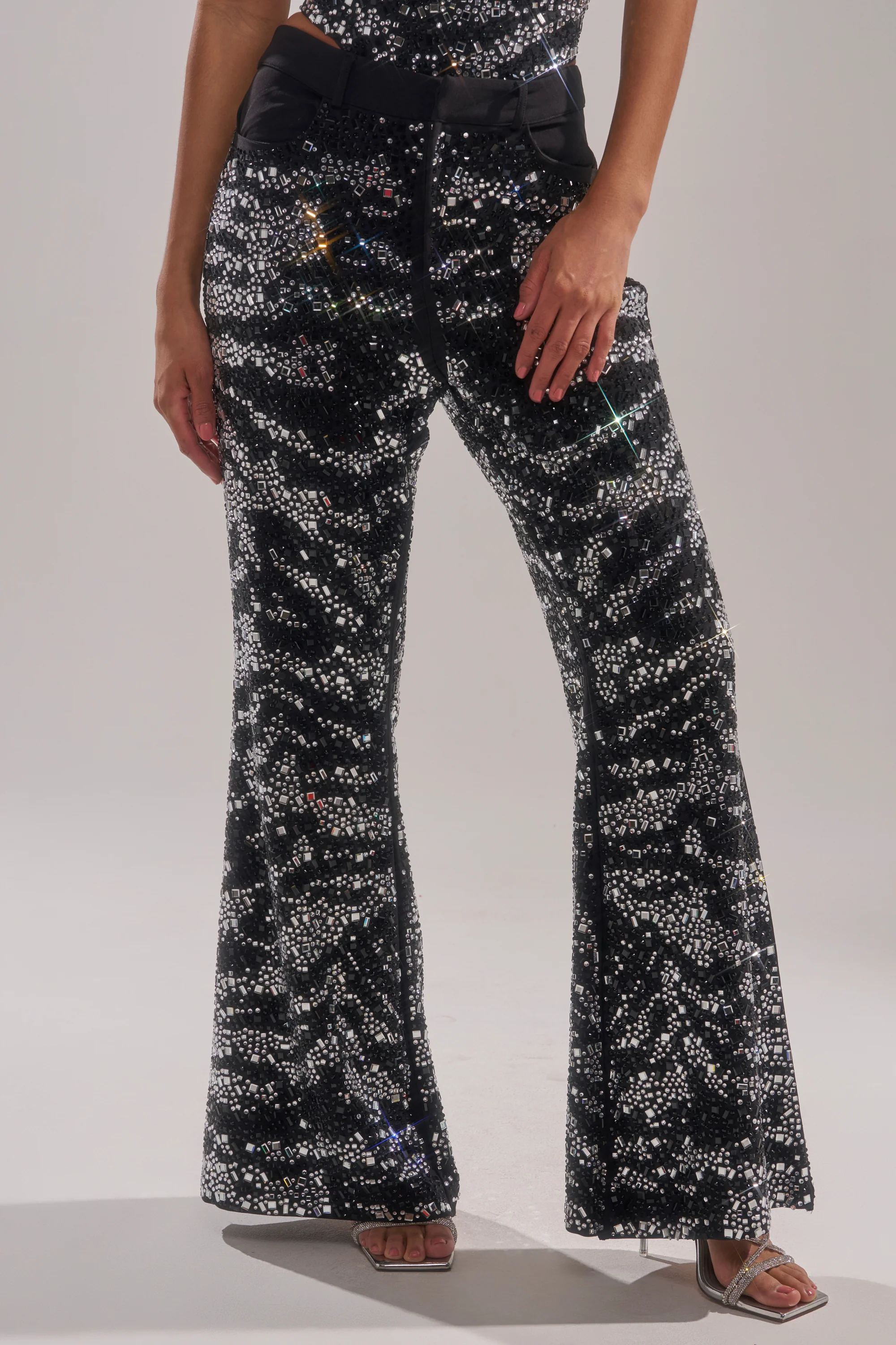 TIME TO CELEBRATE AND DANCE RHINESTONE TROUSER - Image 3