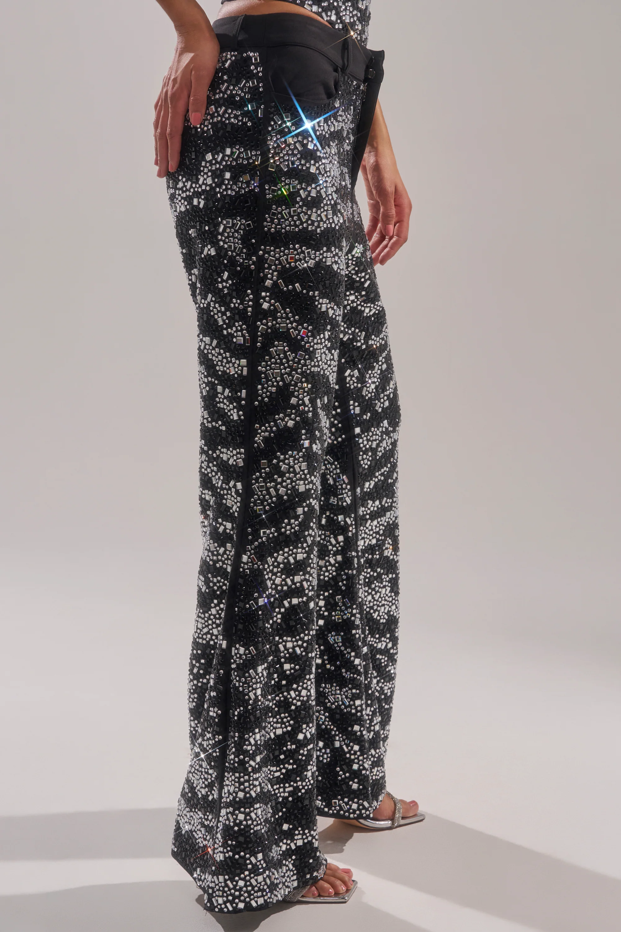 TIME TO CELEBRATE AND DANCE RHINESTONE TROUSER - Image 4