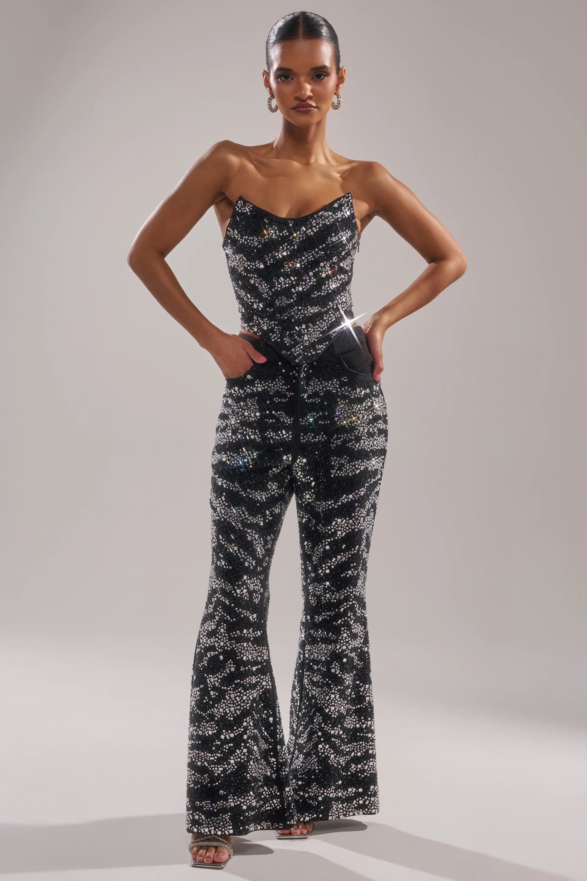 TIME TO CELEBRATE AND DANCE RHINESTONE TROUSER - Image 6