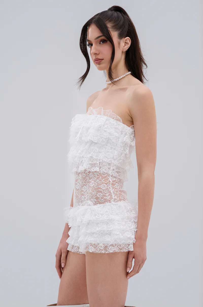 TIME TO DANCE ROMPER IN WHITE - Image 4
