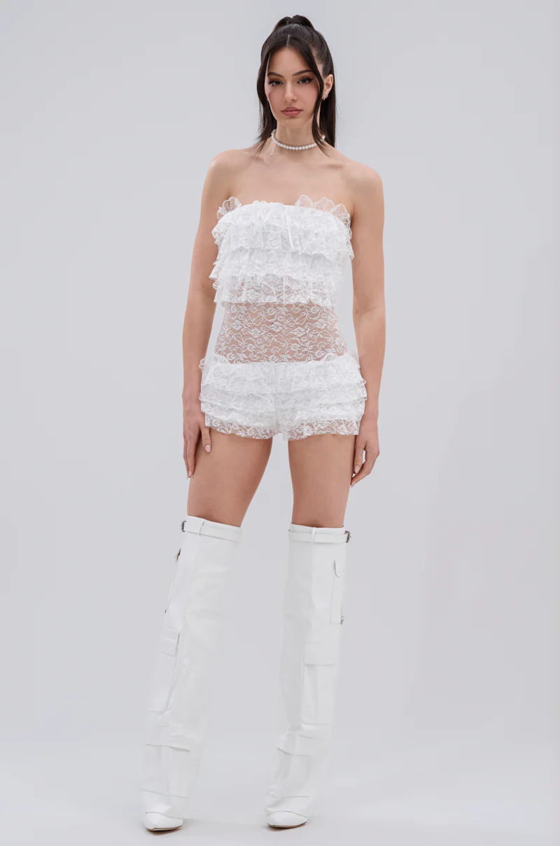 TIME TO DANCE ROMPER IN WHITE - Image 7