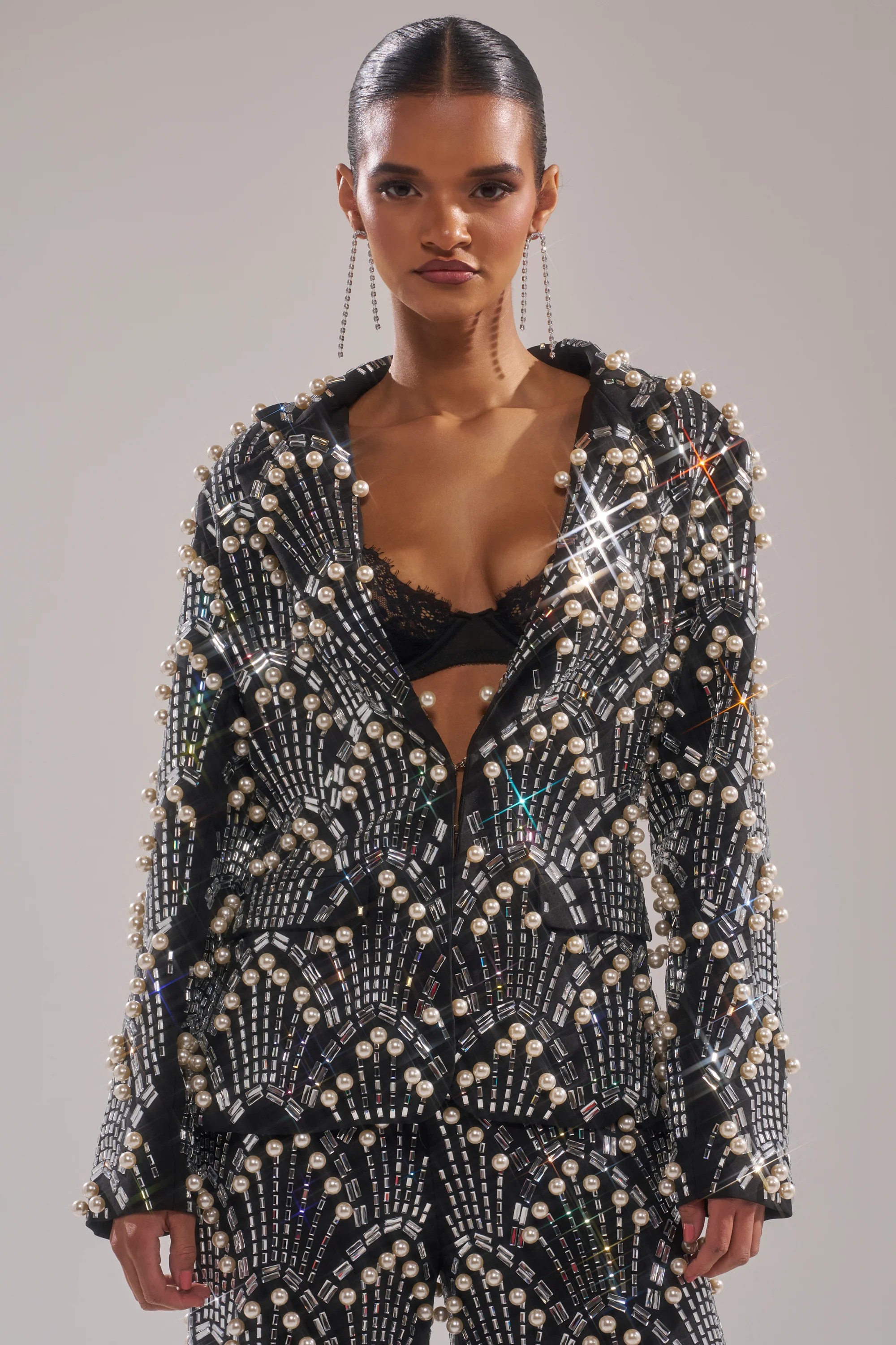 TIMES SQUARE EMBELLISHED BLAZER
