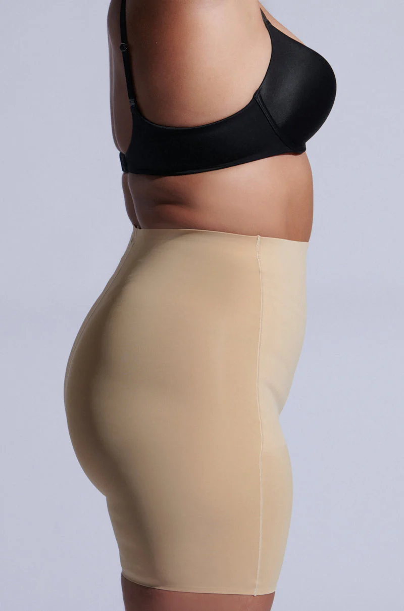 TITSY TUMMY TUCK SHORTS IN TAN - Image 10