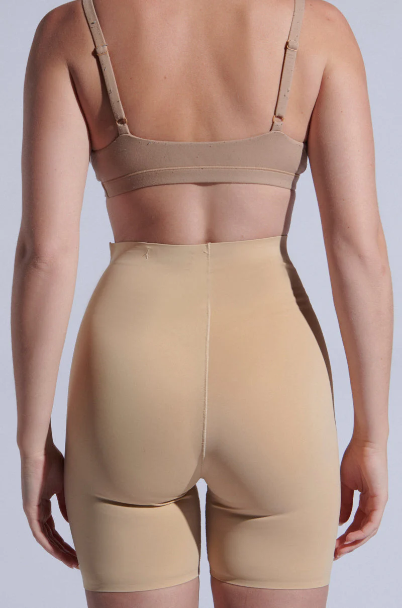 TITSY TUMMY TUCK SHORTS IN TAN - Image 11