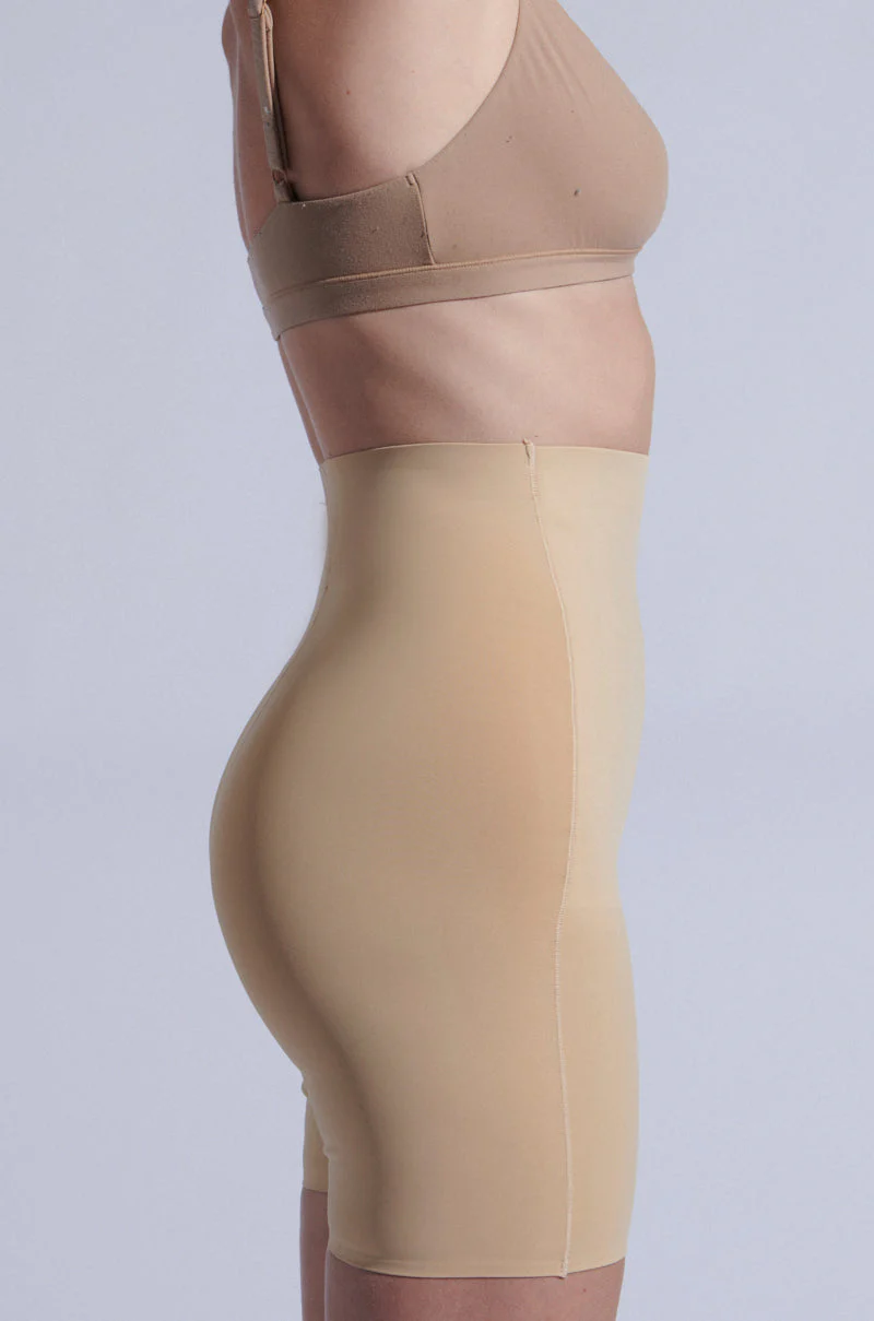 TITSY TUMMY TUCK SHORTS IN TAN - Image 9