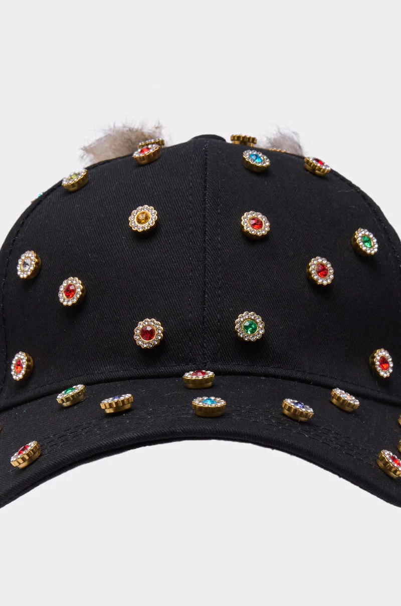 TJ FAUX FUR EMBELLISHED HAT - Image 7
