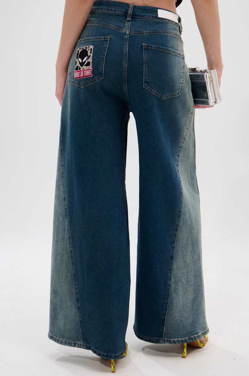 TKO GRAPHIC WIDE LEG DENIM JEAN - Image 6