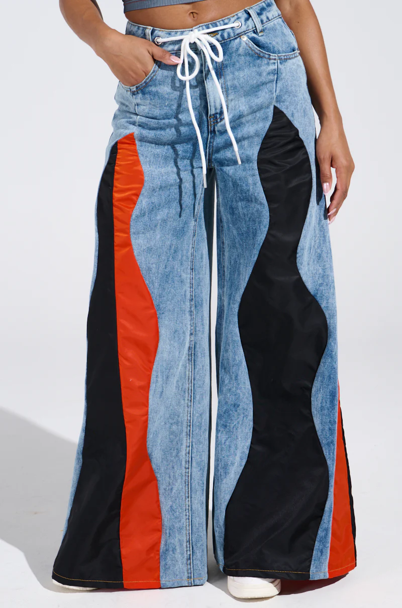 TOGETHER FOREVER DENIM PANT WITH PANELS - Image 2