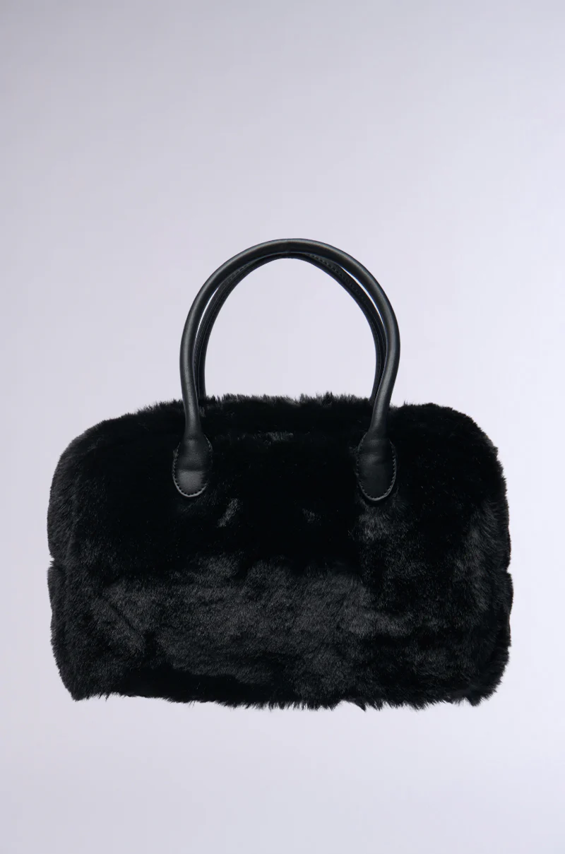 TOO FURRY TO CARE FAUX FUR BAG - Image 2