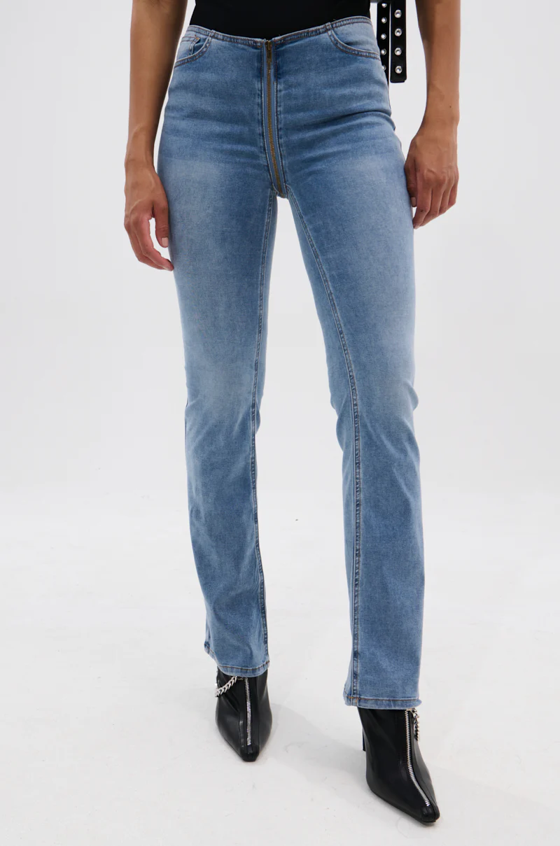 TOO GOOD TO BE TRUE LOW RISE DENIM FLARE PANT - Image 2