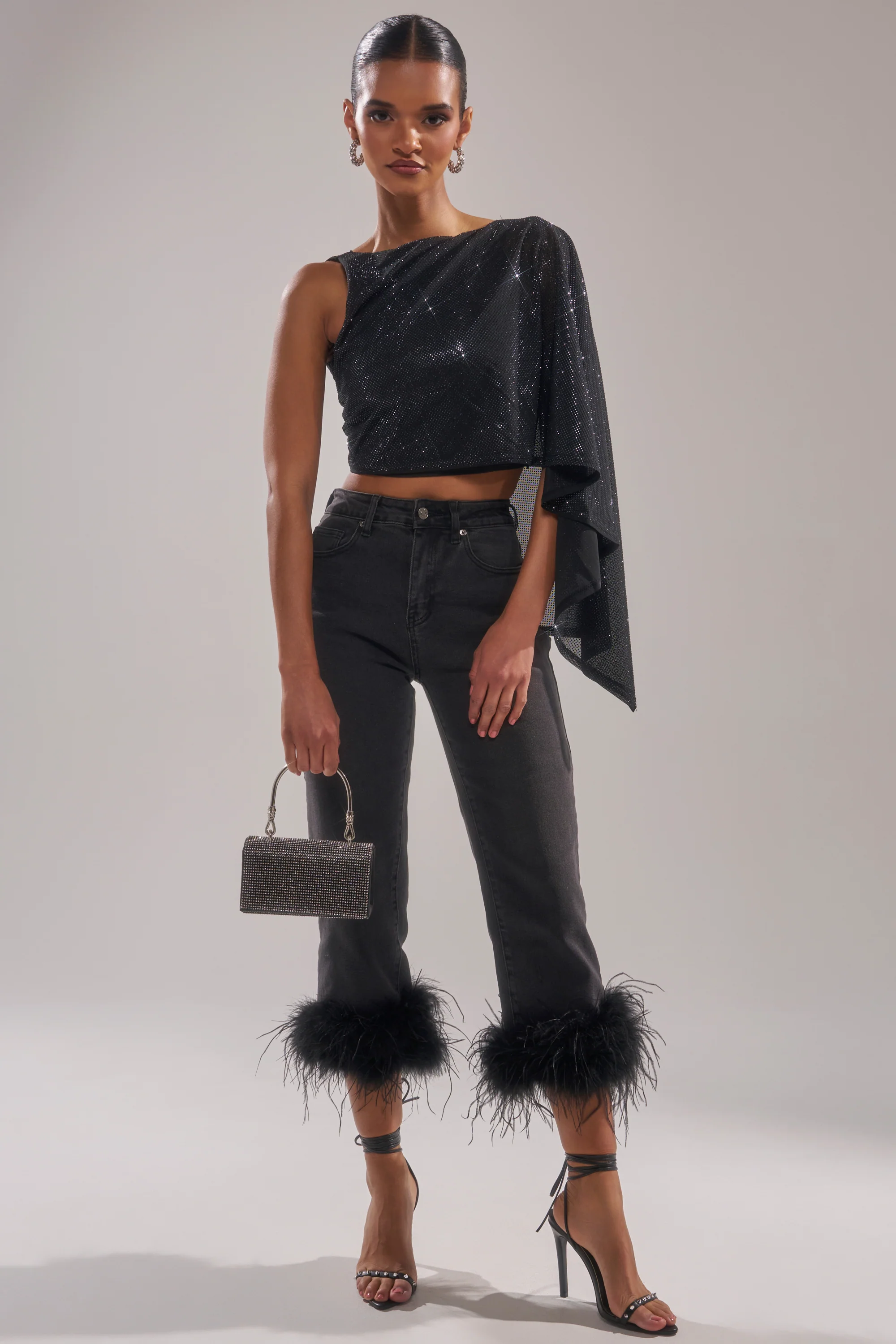 TOO HOT FOR YOU RHINESTONE MESH TOP - Image 7