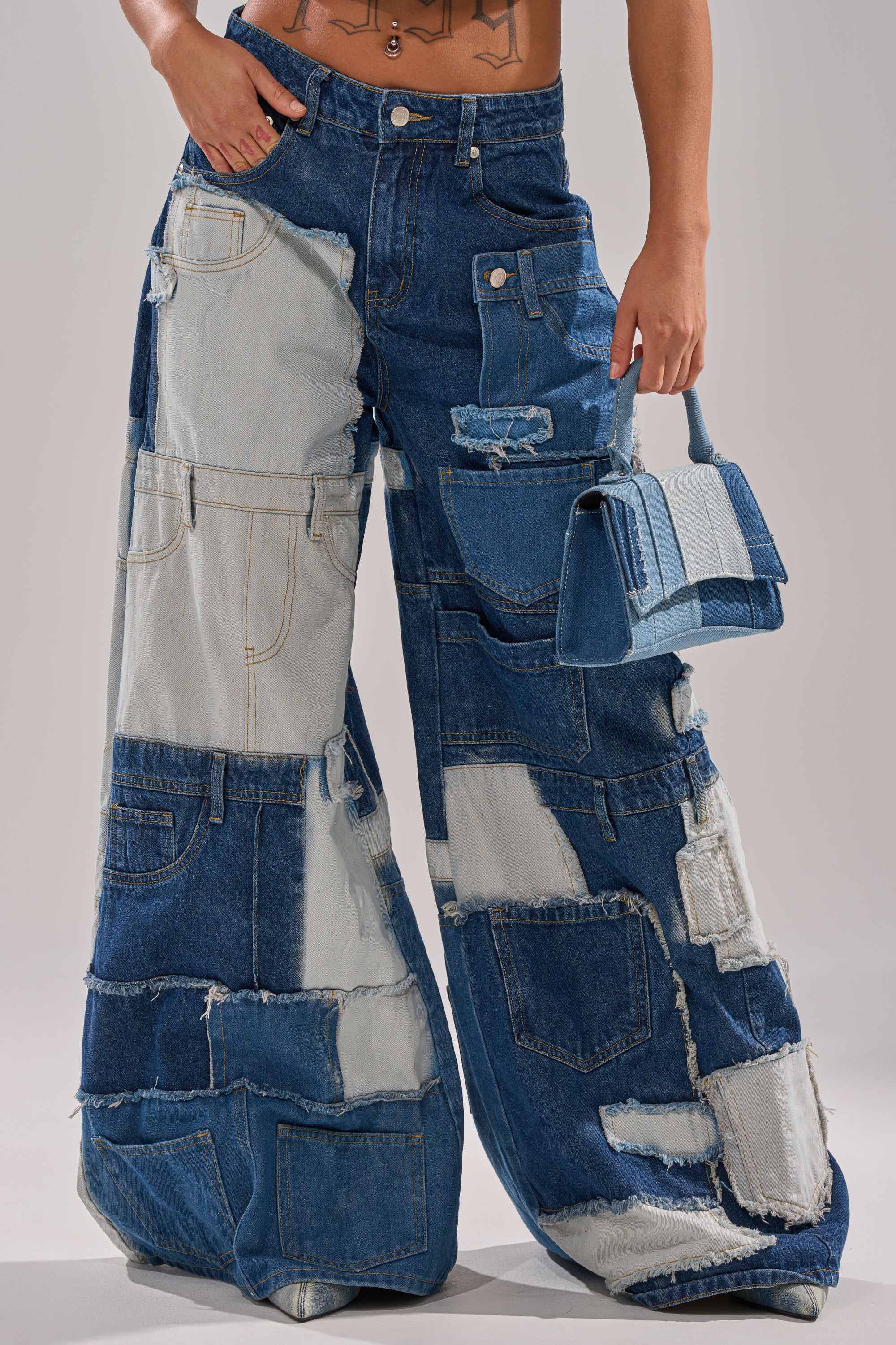 TOO MUCH GOING ON WIDE LEG DENIM - Image 2
