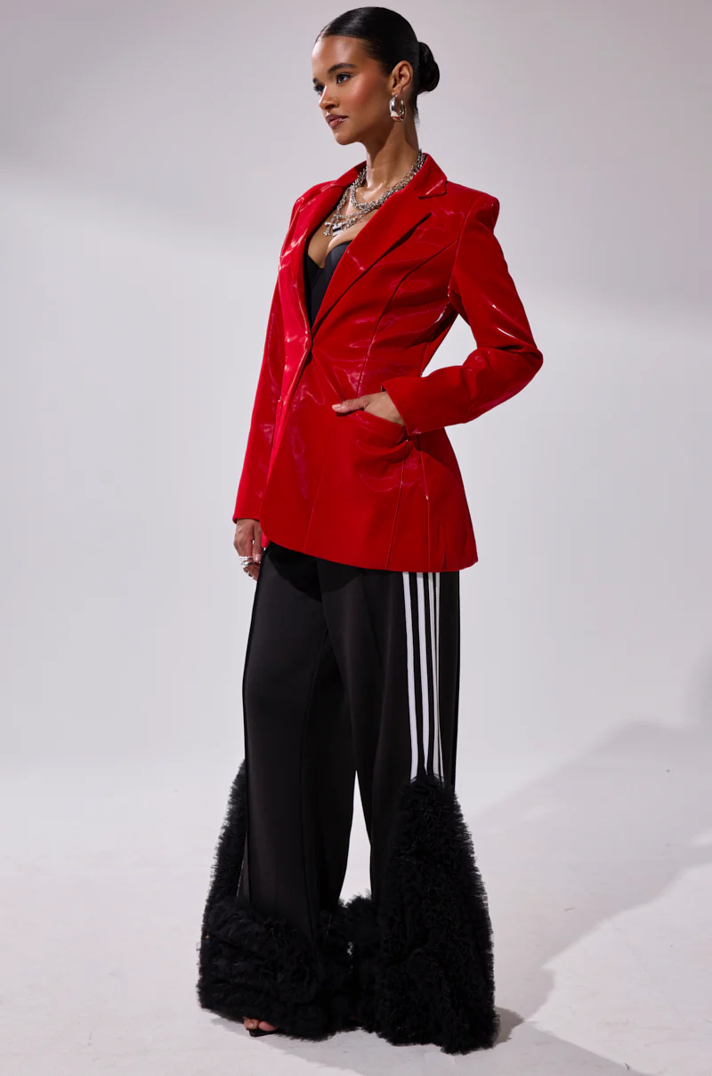TOO SLICK LIQUID VELVET BLAZER - Image 13