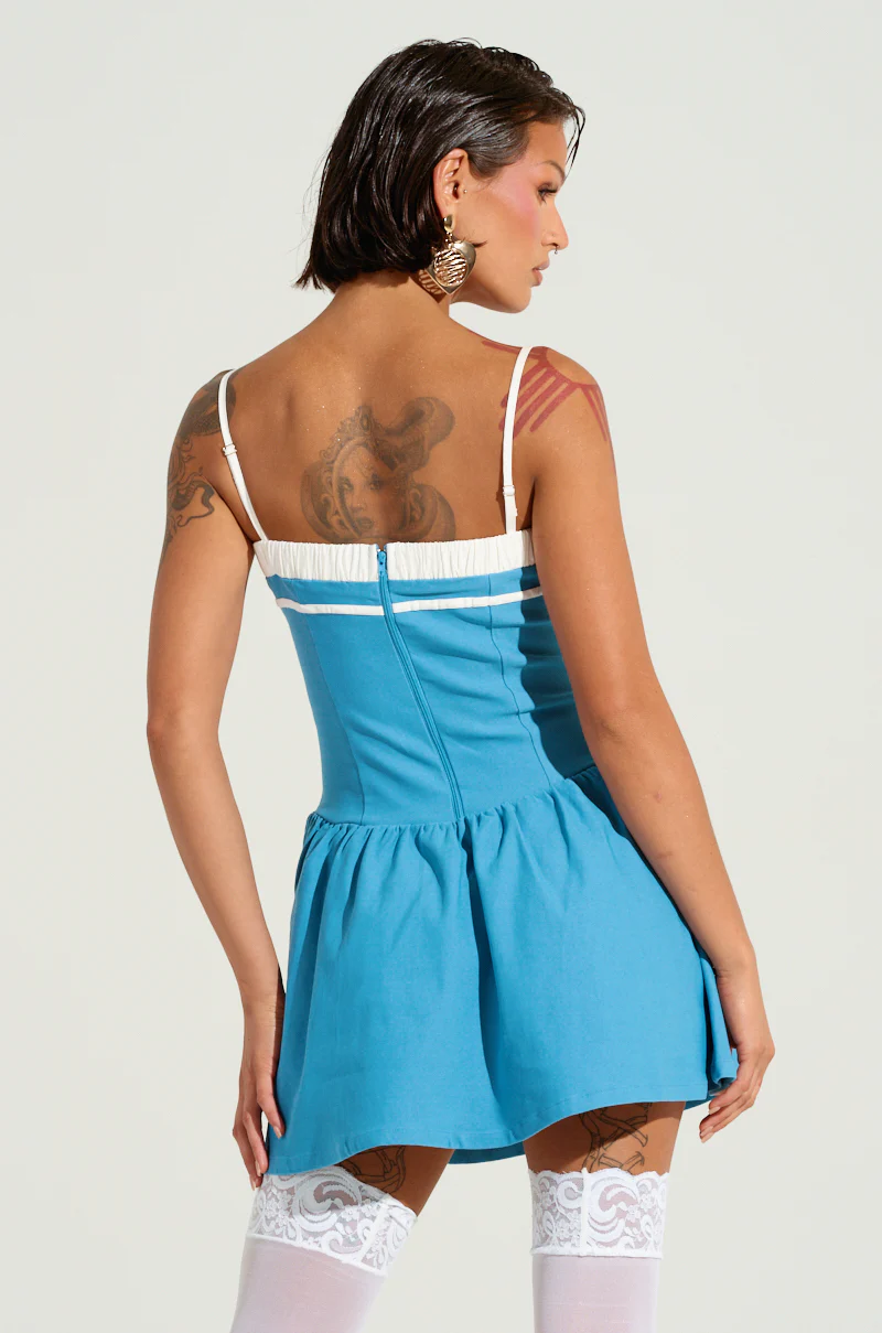 TOO SWEET POPLIN MINI DRESS - Image 5