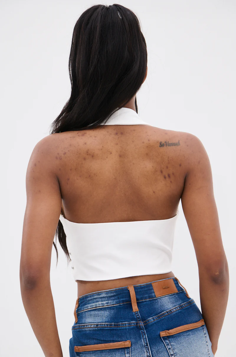 TOUCH ON ME ZIP HALTER TOP - Image 5