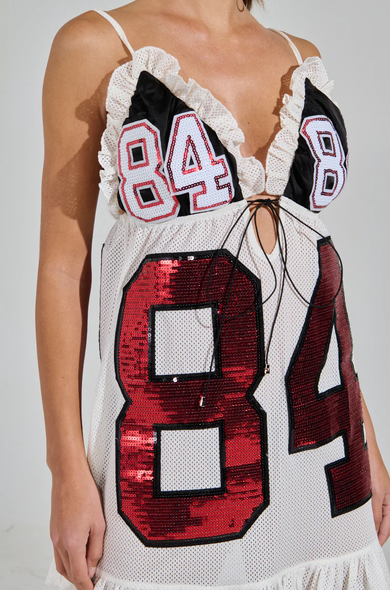 TOUCHDOWN SEQUIN JERSEY DRESS - Image 9