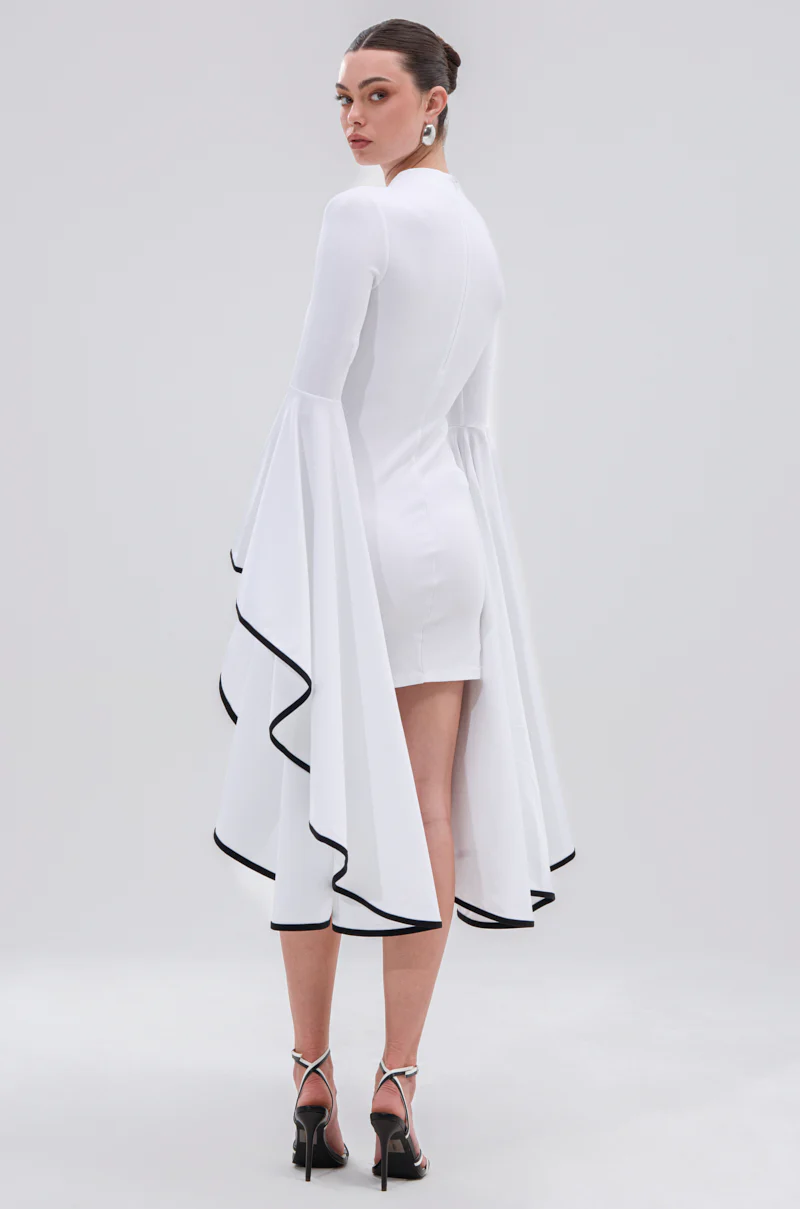 TRACY DRAMATIC SLEEVE MINI DRESS - Image 2