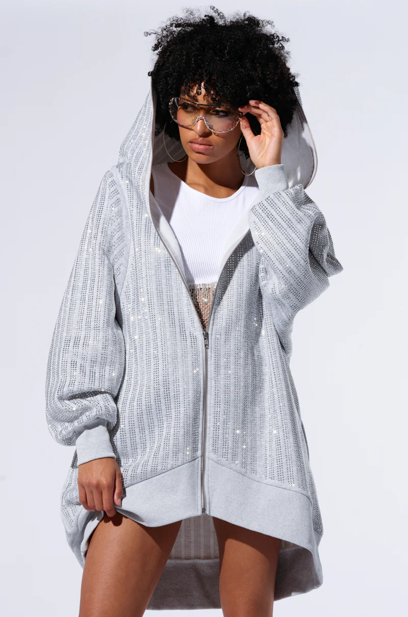 TRES CHIC PASSPORT OVERSIZE ZIP UP JACKET - Image 5