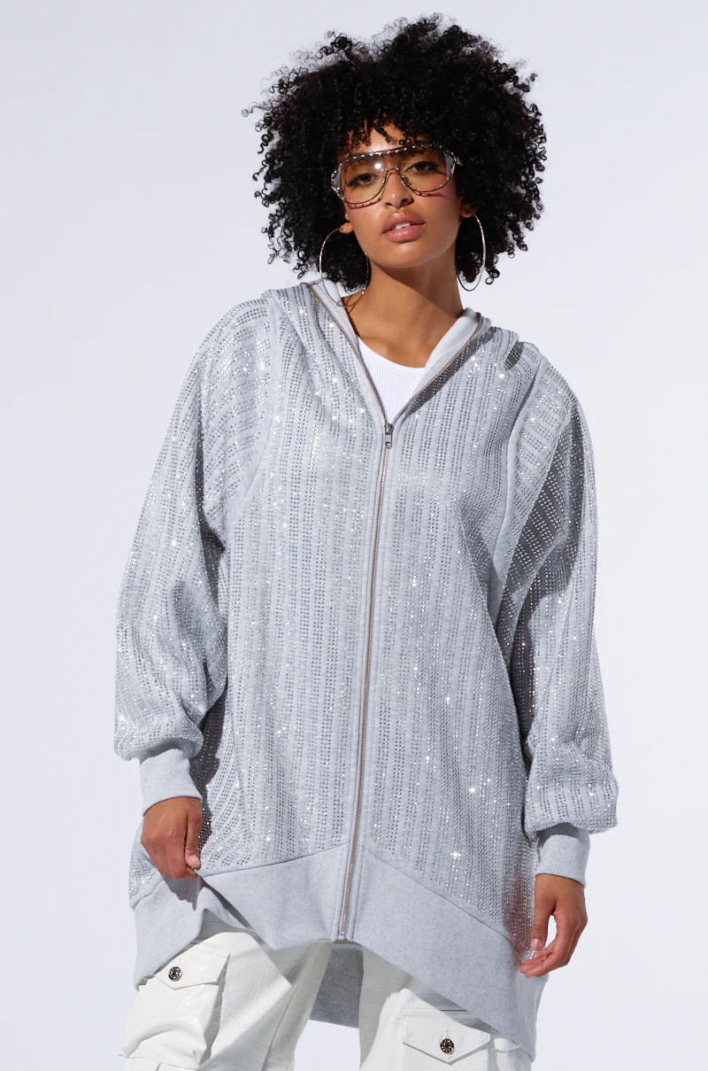 TRES CHIC PASSPORT OVERSIZE ZIP UP JACKET - Image 6