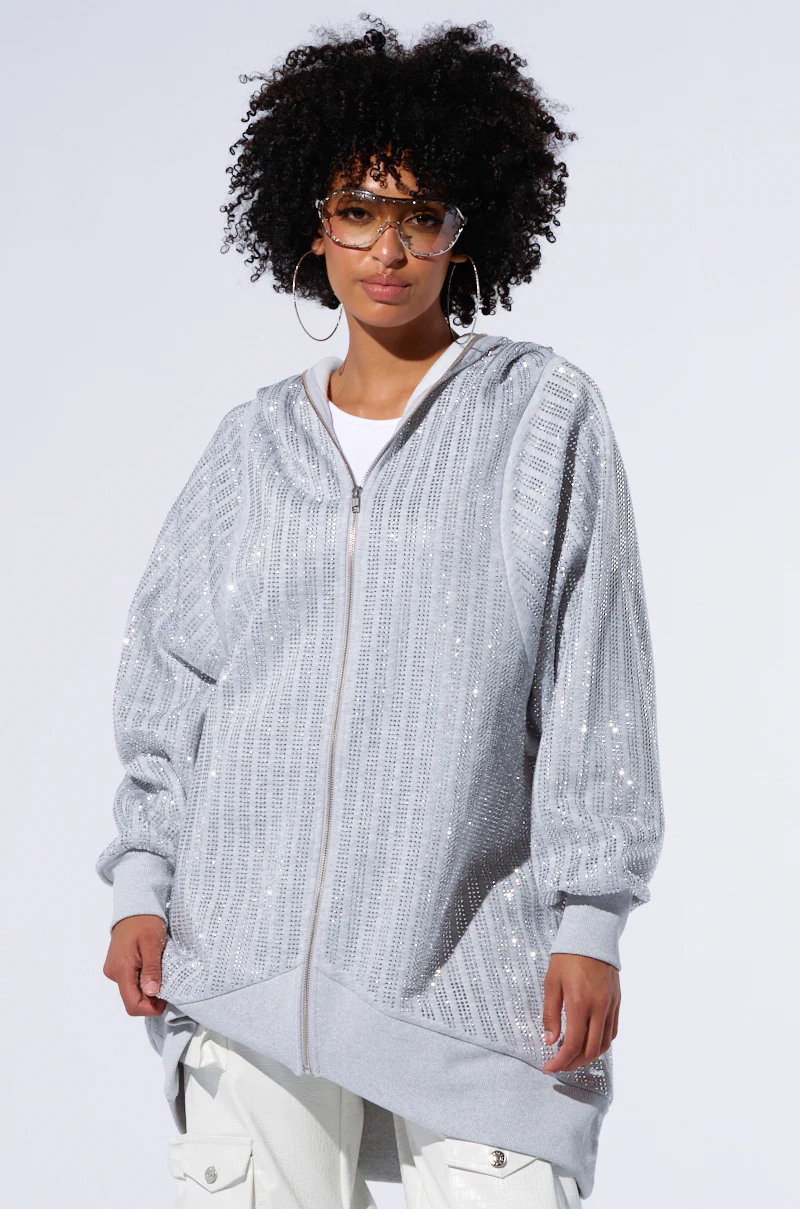 TRES CHIC PASSPORT OVERSIZE ZIP UP JACKET - Image 7