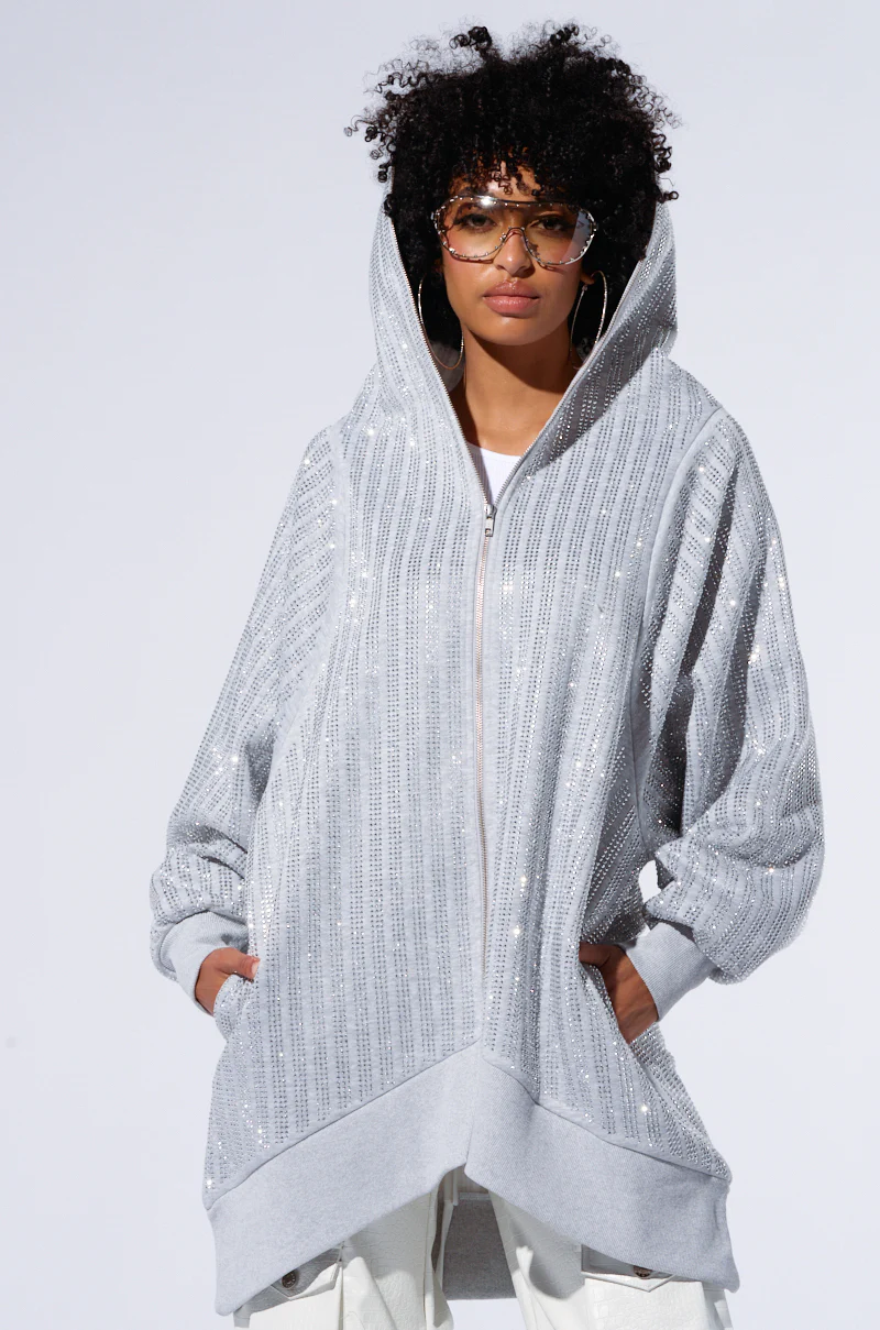 TRES CHIC PASSPORT OVERSIZE ZIP UP JACKET - Image 8