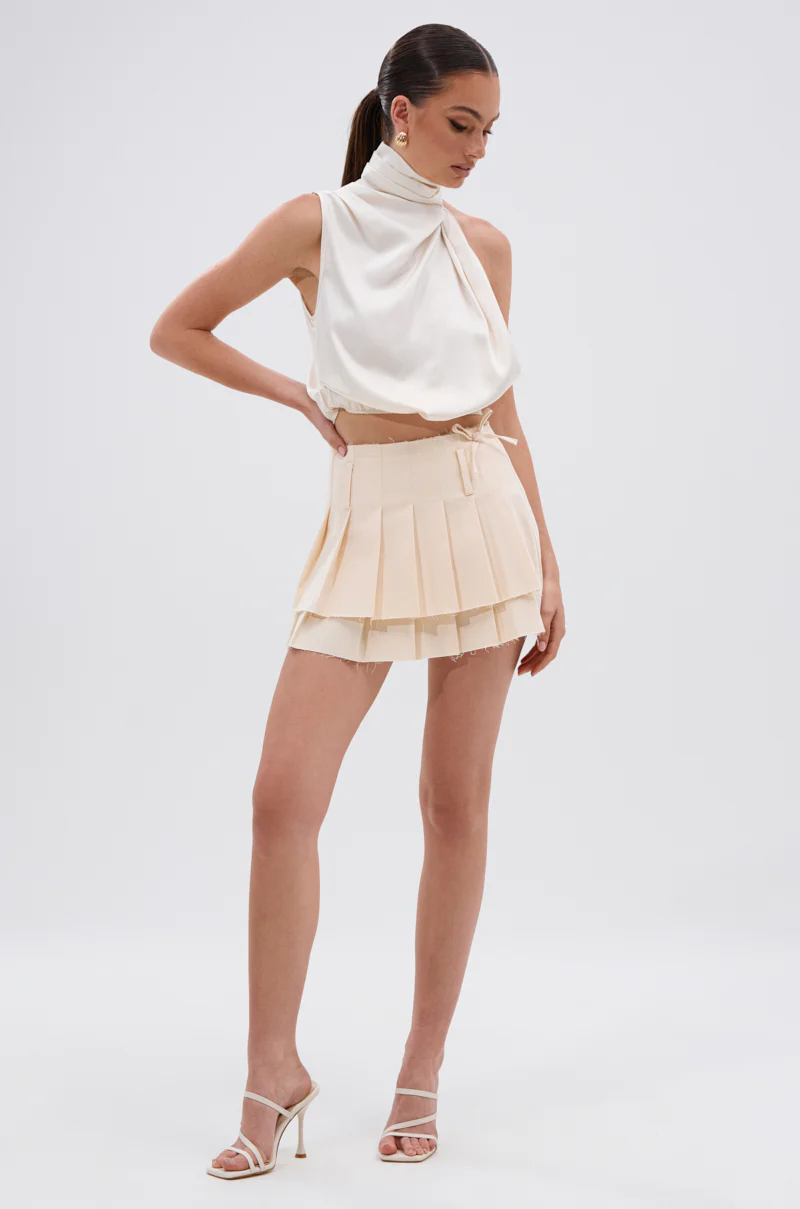 TRISHA PLEATED MINI SKIRT - Image 8