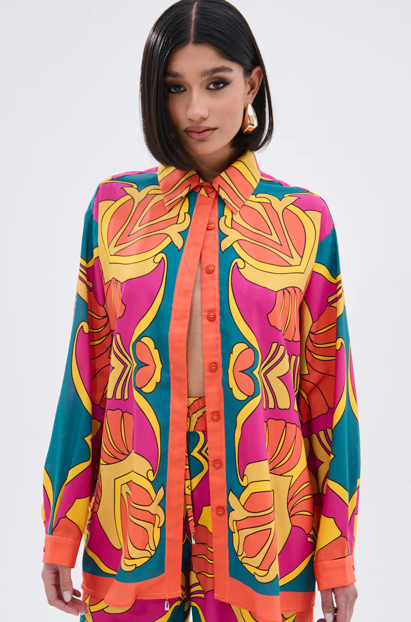 TROPICAL DREAMS BUTTON UP SHIRT - Image 2