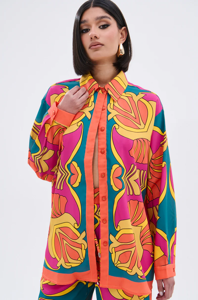 TROPICAL DREAMS BUTTON UP SHIRT - Image 3