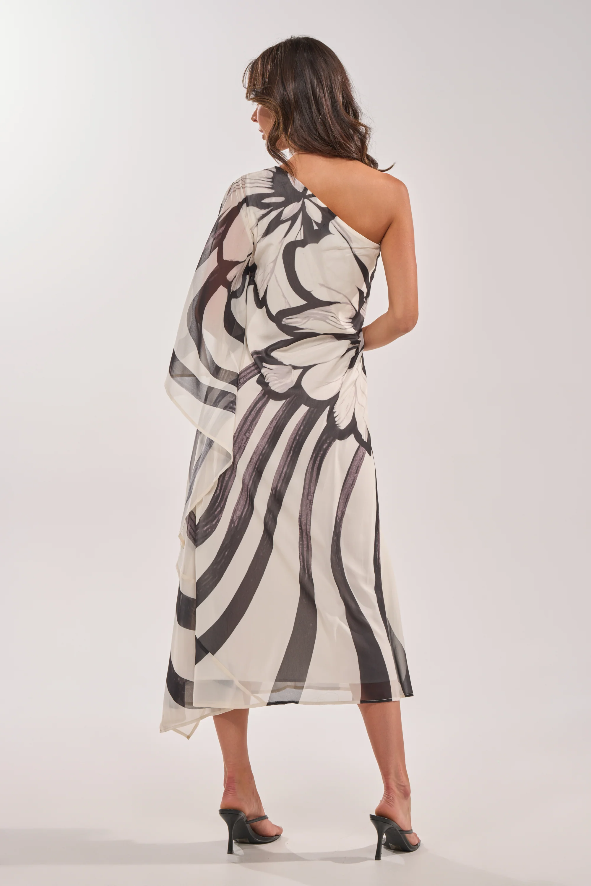 TROPICAL NIGHTS ONE SHOULDER MAXI DRESS - Image 7