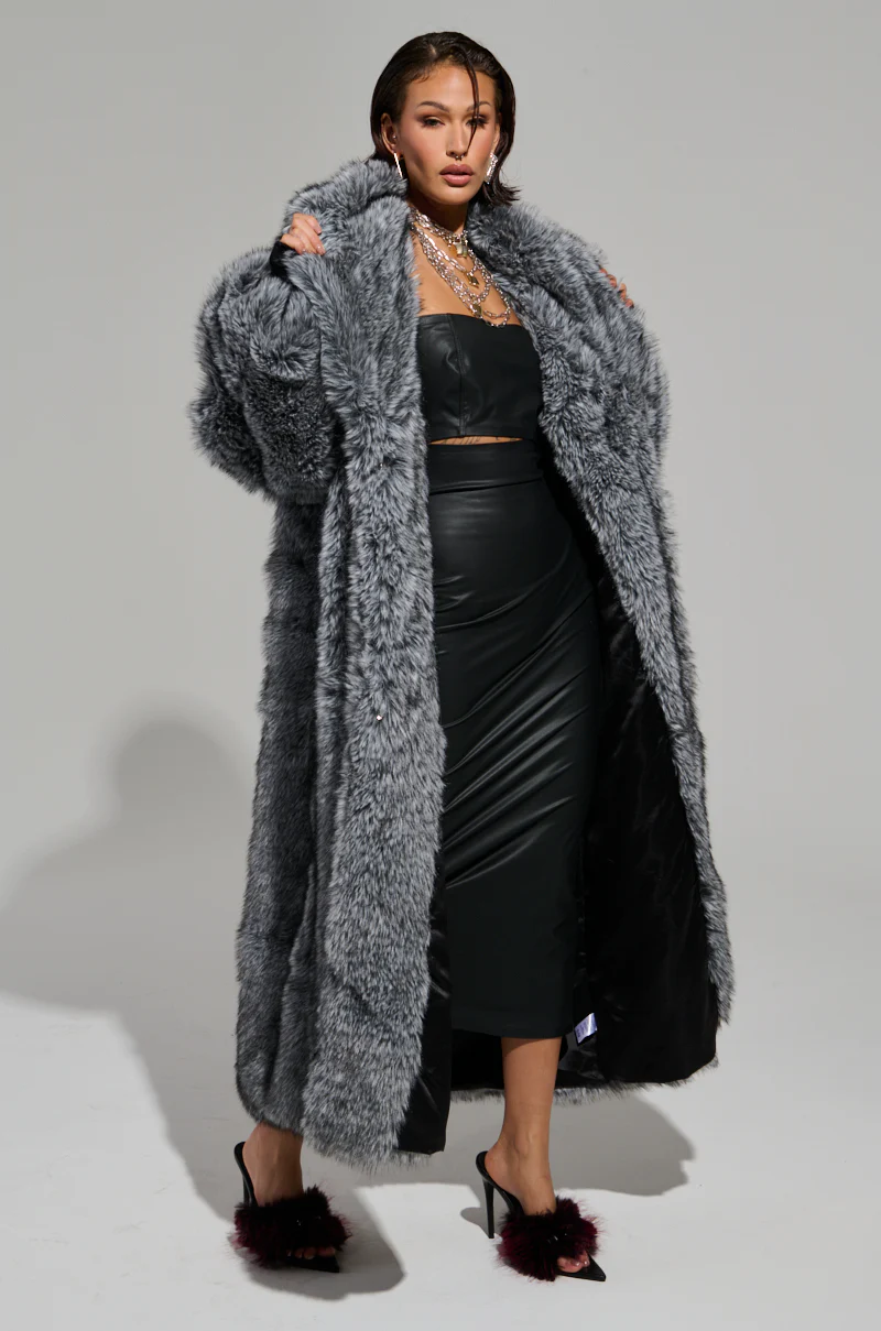 TSUNAMI FAUX FUR TRENCH - Image 3