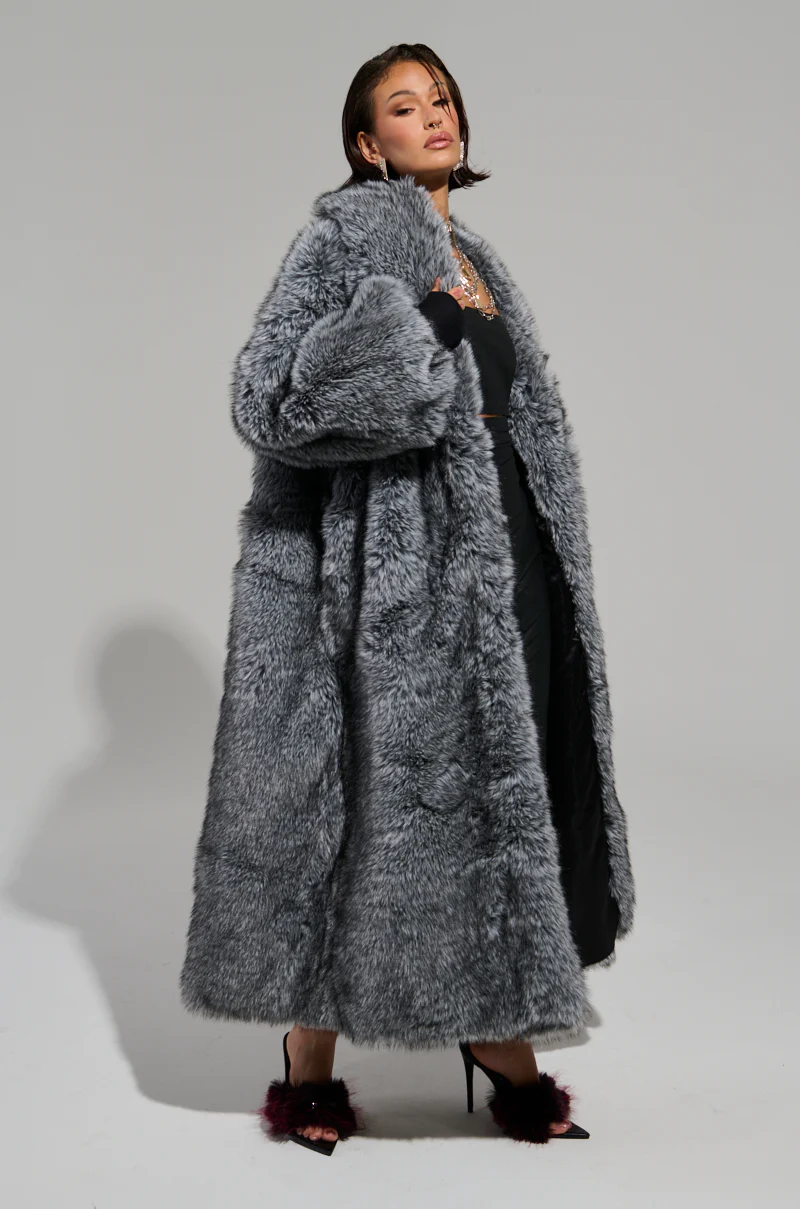 TSUNAMI FAUX FUR TRENCH - Image 4
