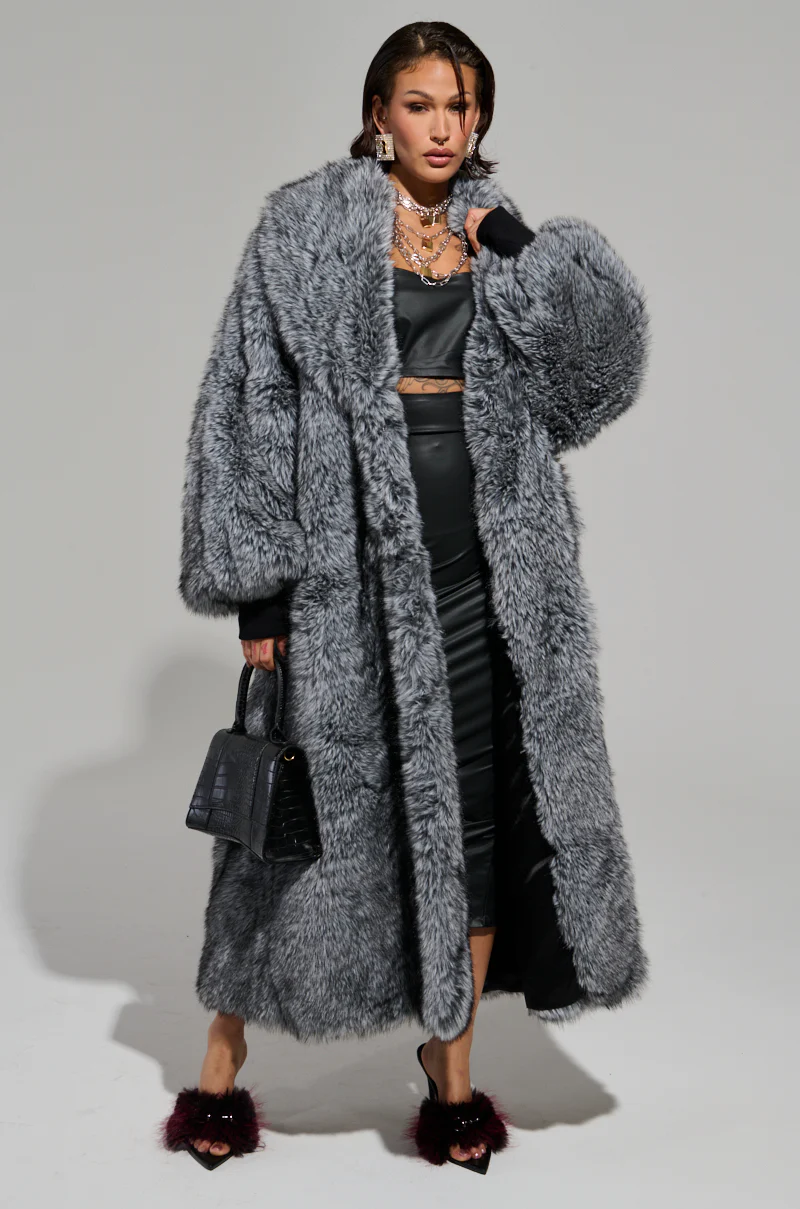 TSUNAMI FAUX FUR TRENCH - Image 5