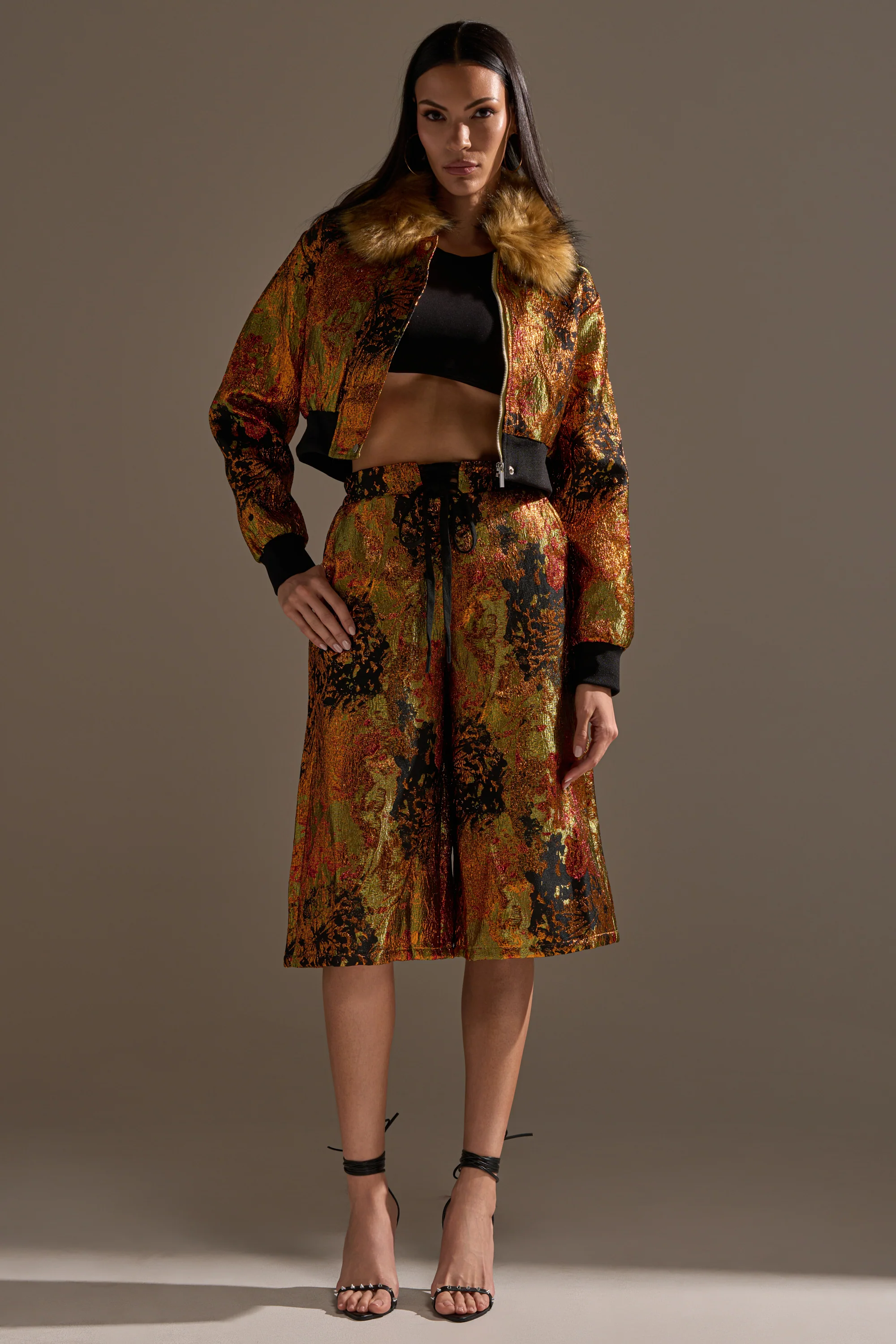TWIN FLAME BROCADE BOMBER - Image 10