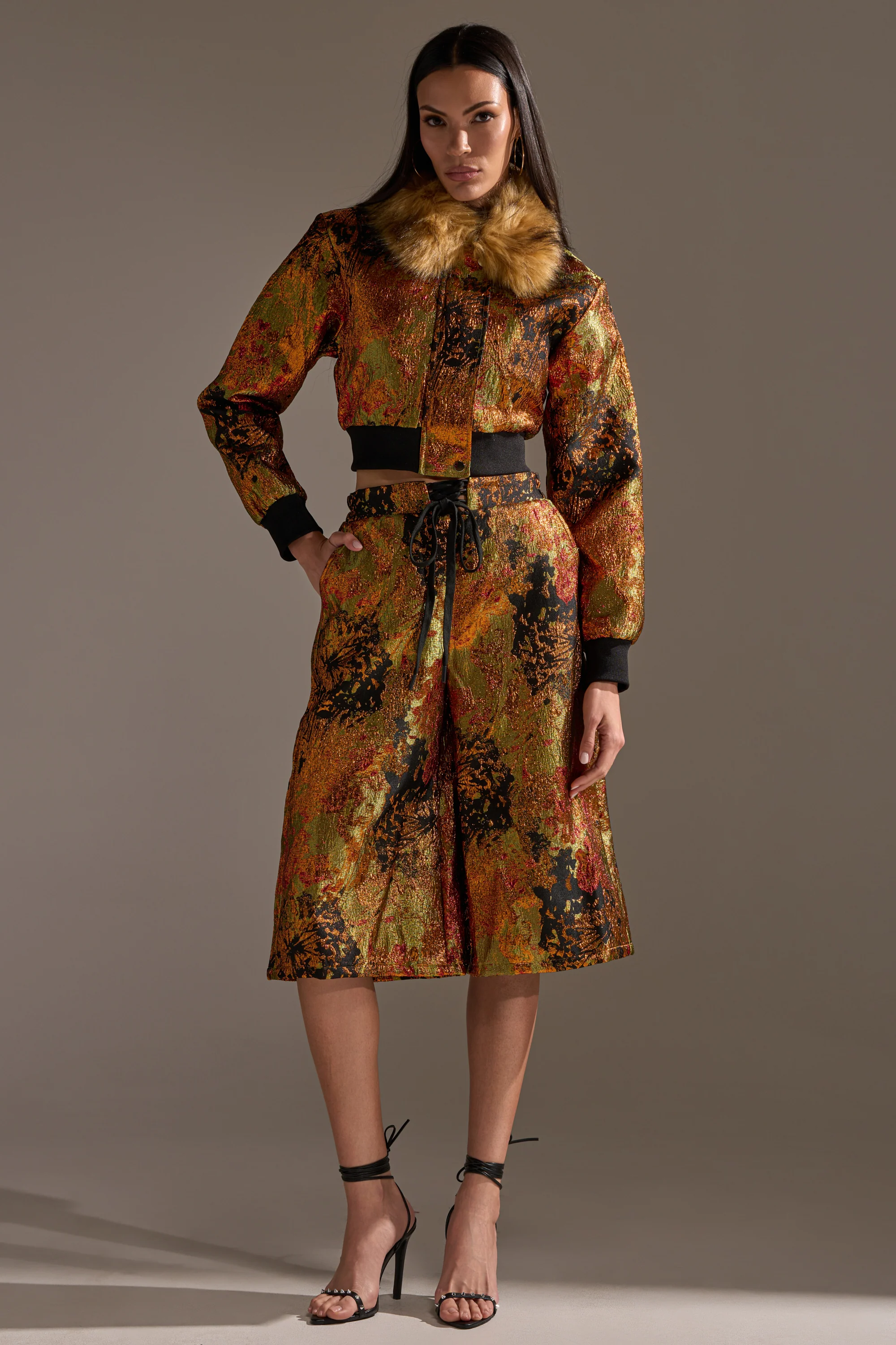 TWIN FLAME BROCADE BOMBER - Image 13