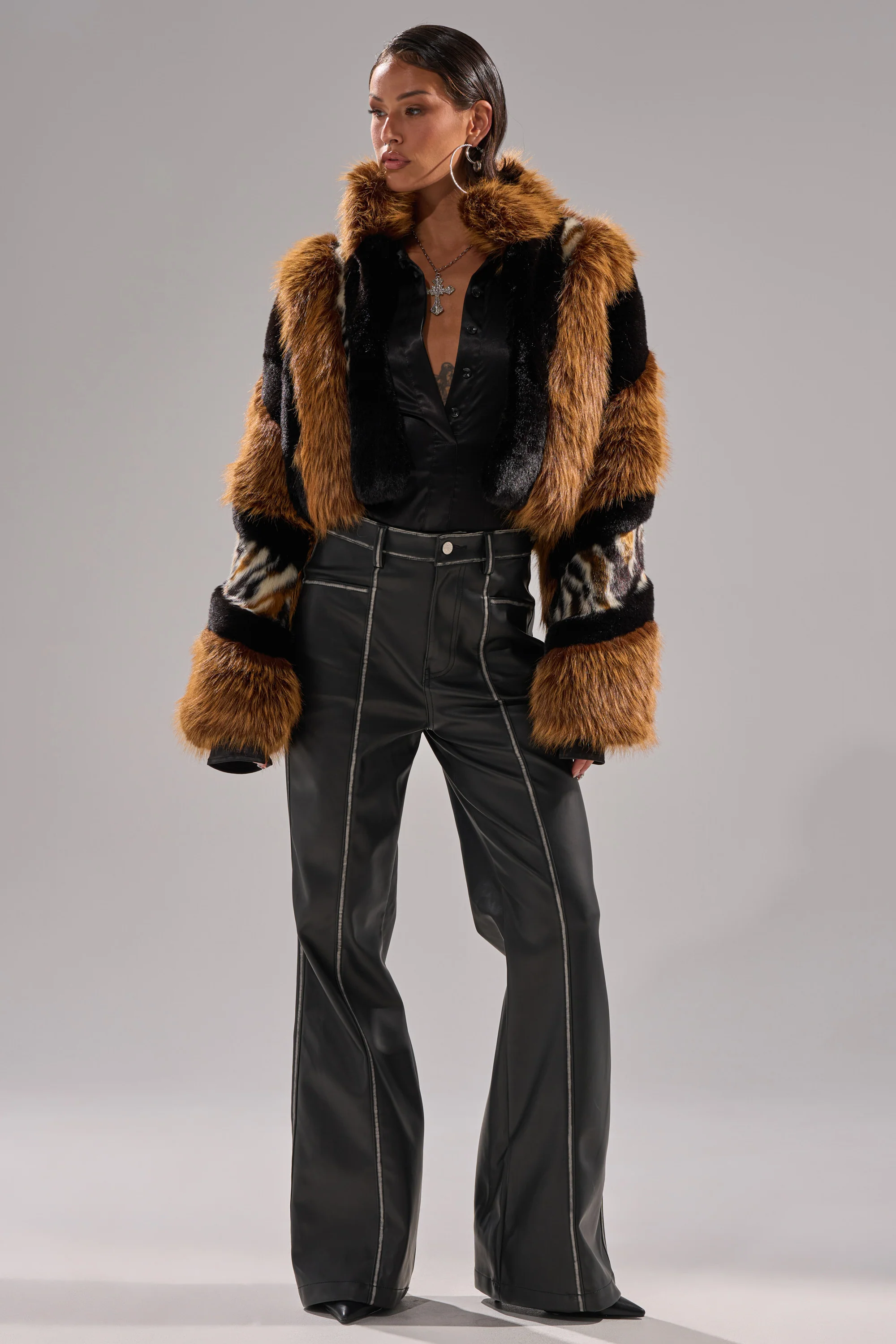 TWISTER PATCHWORK FAUX FUR - Image 8