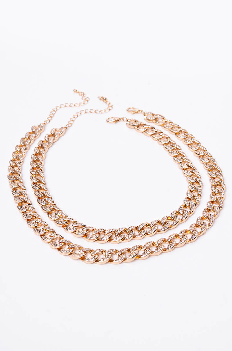 TWO CHAINS ICY PAVE NECKLACE - Image 3
