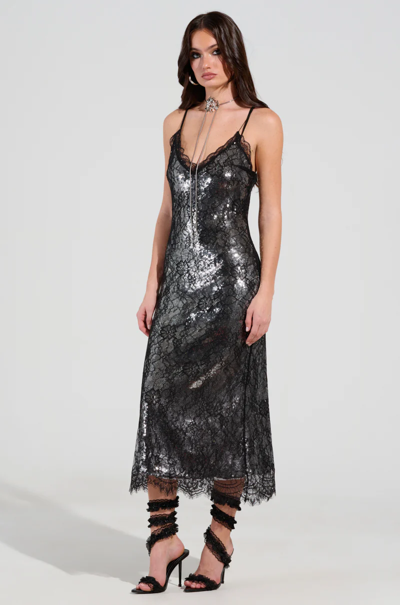 TWO IS BETTER THAN ONE LACE LAYERED MIDI DRESS - Image 2