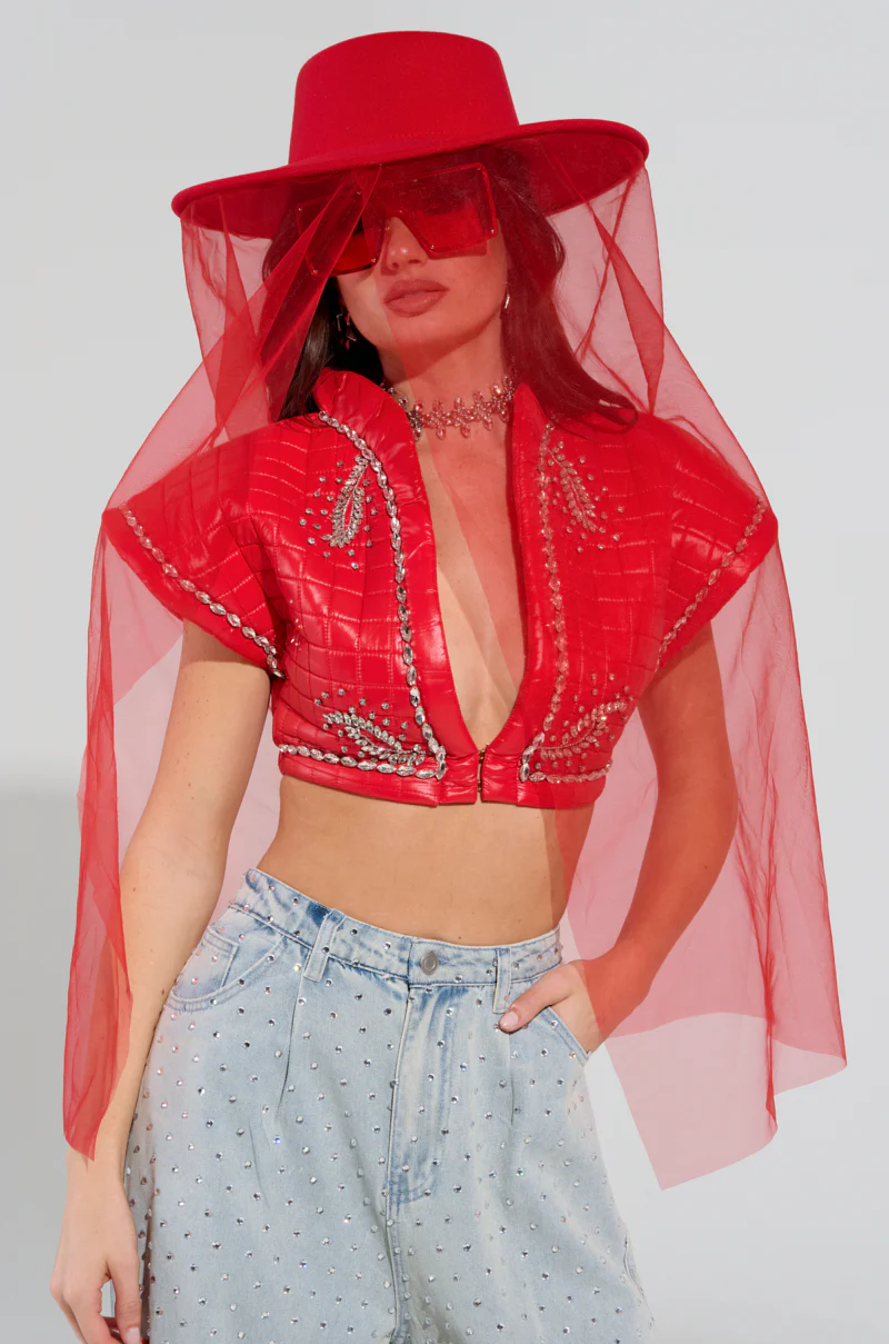 TYPICAL ELEGANCE MESH OVERLAY BRIM HAT - Image 2