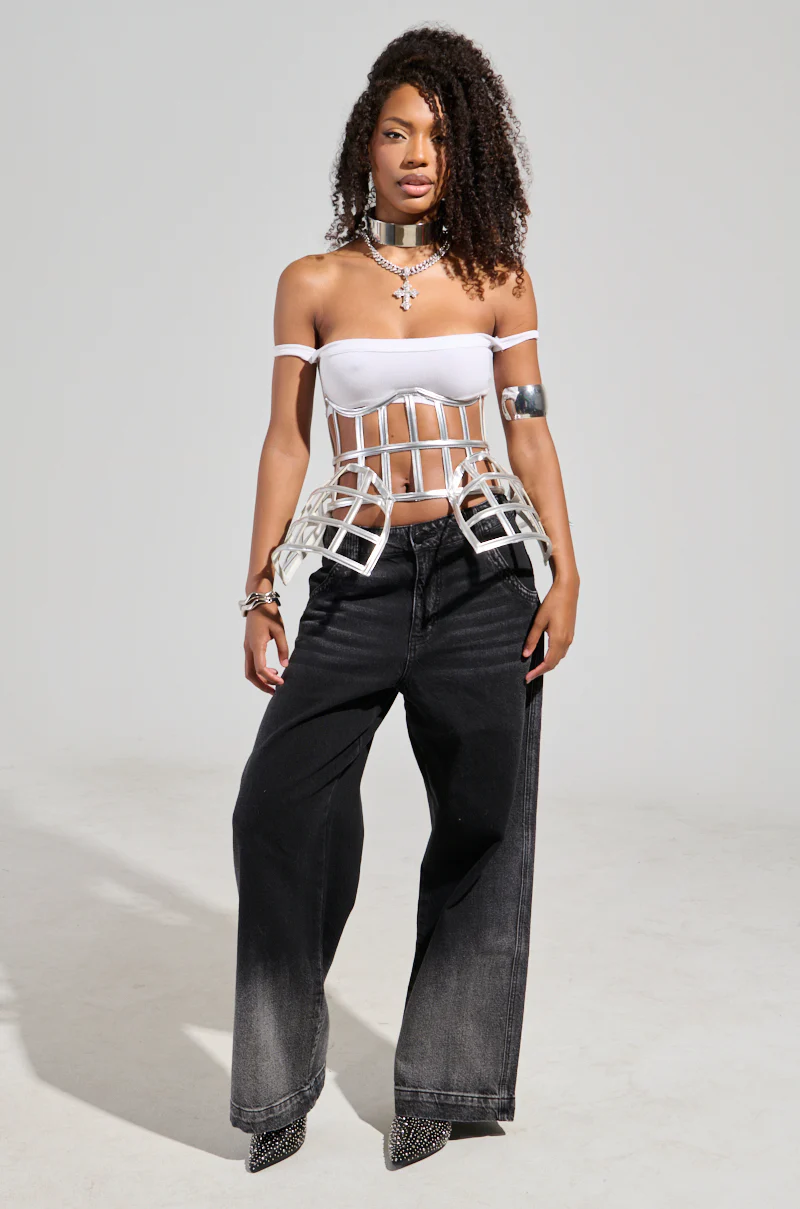 ULTIMATE TEASE METALLIC CAGE BELT - Image 10
