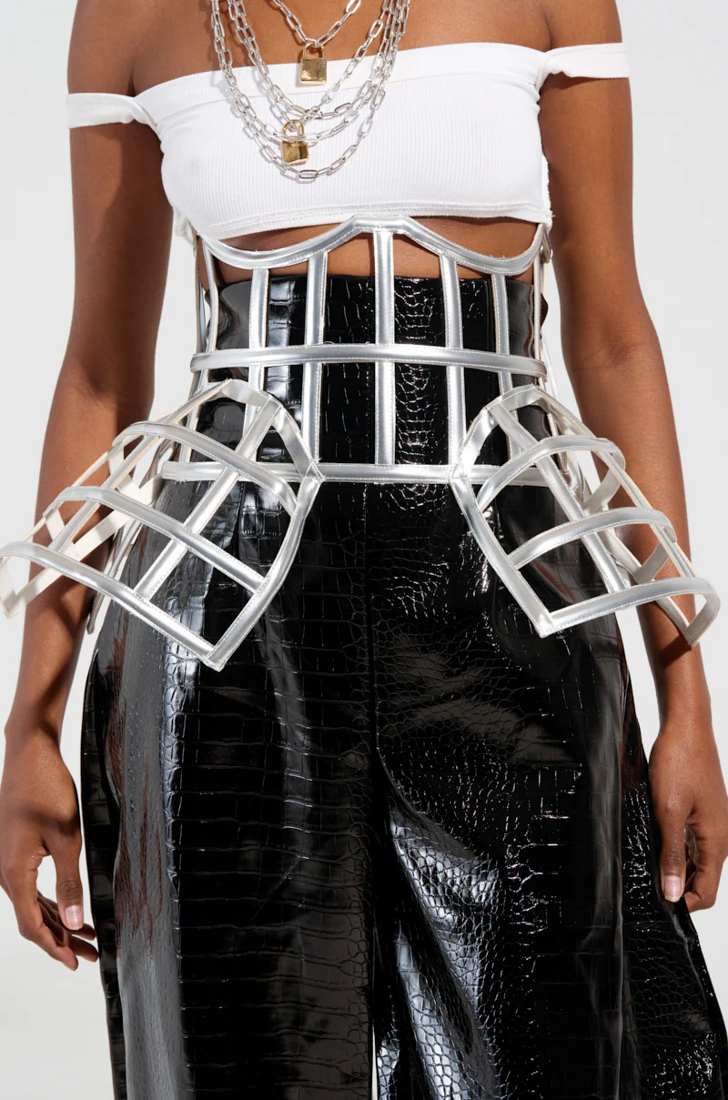ULTIMATE TEASE METALLIC CAGE BELT - Image 2