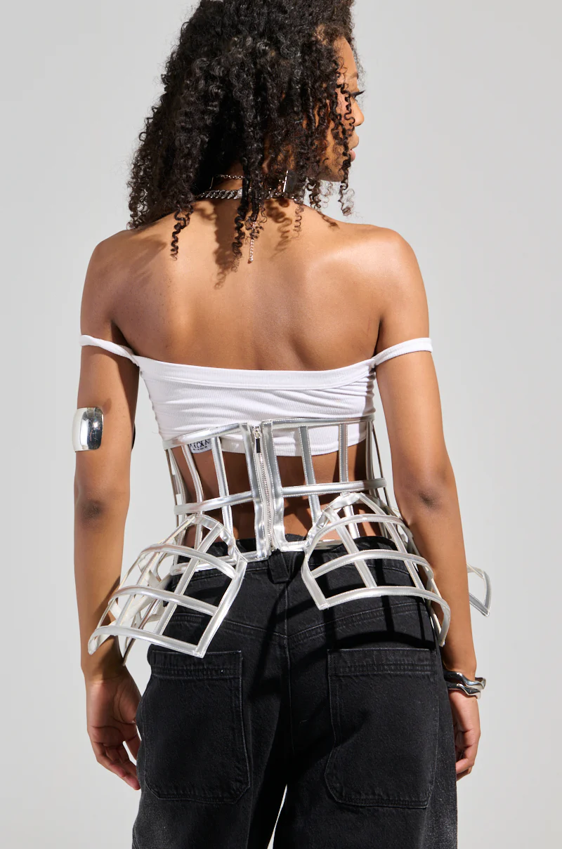 ULTIMATE TEASE METALLIC CAGE BELT - Image 9