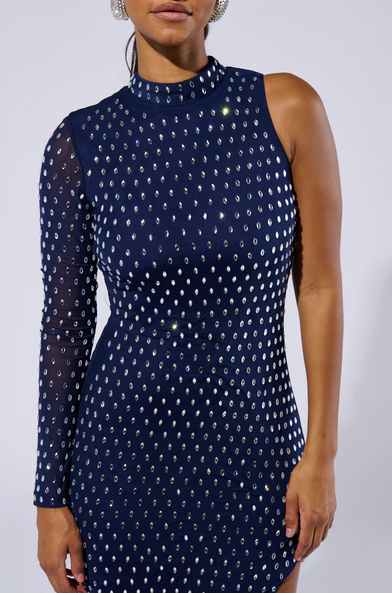ULYSSA RHINESTONE MESH MAXI DRESS - Image 8