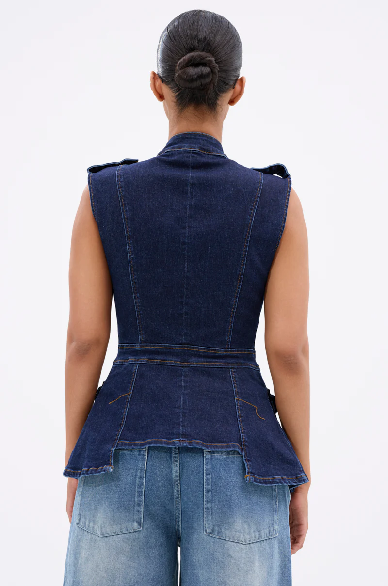UMI STRETCH DENIM TOP - Image 4
