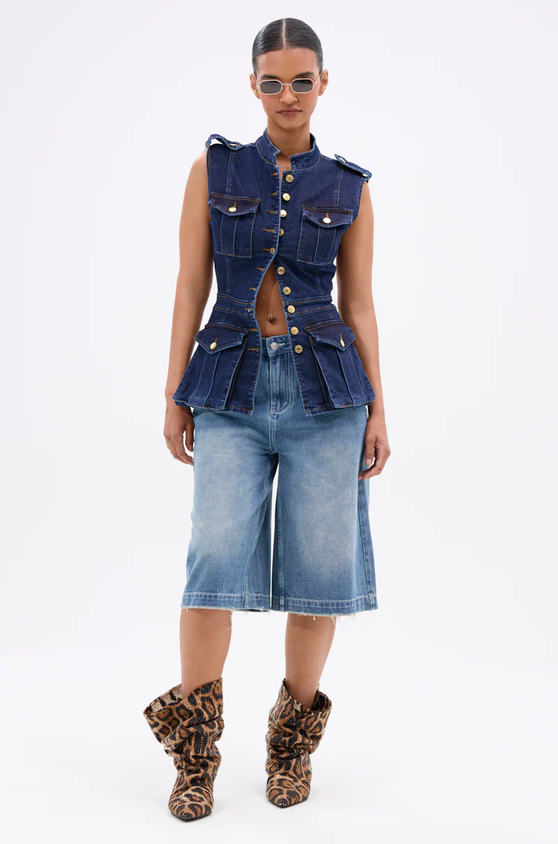UMI STRETCH DENIM TOP - Image 5