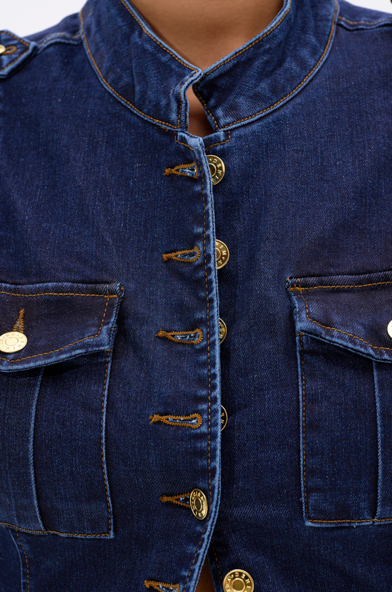 UMI STRETCH DENIM TOP - Image 6