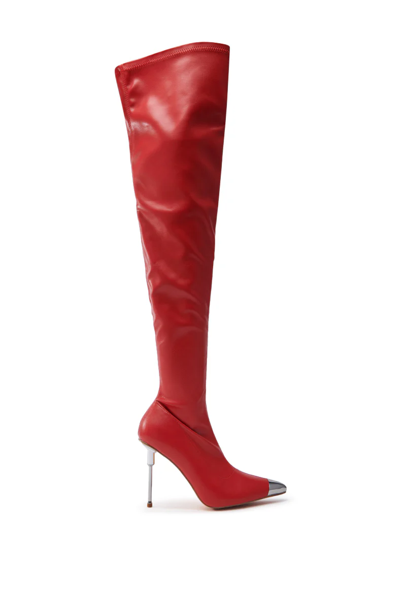 UNA RED STILETTO BOOT - Image 2